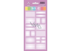 Arch Haushaltsaufkleber Pastell Set Lila 12 Etiketten
