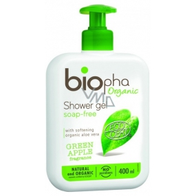 BioPha Green Apfelduschgel im Bioqualitätsspender 400 ml