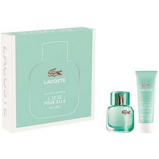 Lacoste Eau de Lacoste L.12.12 Gießen Sie Elle Natürliches Eau de Toilette für Frauen 30 ml + Duschgel 50 ml, Geschenkset