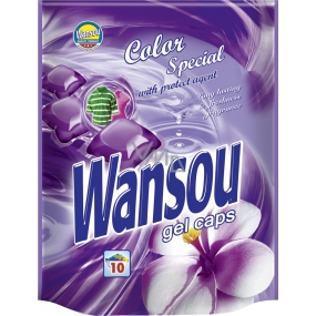 Wansou Color Special Konzentrierte Gel Waschkapseln für bunte Wäsche 10 Stück