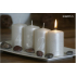 Lima Advent Set mit Zahlen Kerze weiß Zylinder 60 x 90 mm 4 Stück