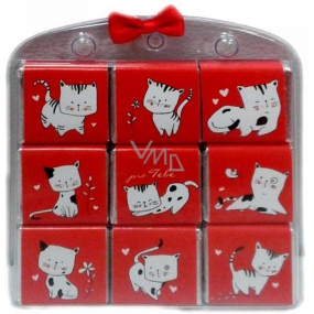 Nekupto Schokoladenpuzzle Für Sie Katze 9 x 5 g, 11 x 11,5 x 0,7 cm