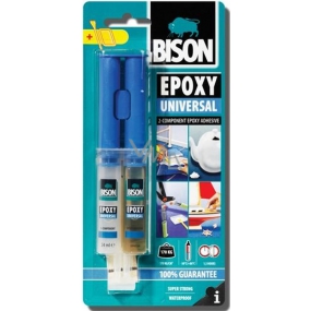 Bison Epoxy Universal hochfester Zweikomponenten-Epoxidklebstoff mit einer Verarbeitbarkeit von 90 Minuten und 24 ml