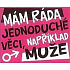 Nekupto Geschenke mit Humor Kühlschrankmagnet Ich mag einfache 9 x 6,5 cm