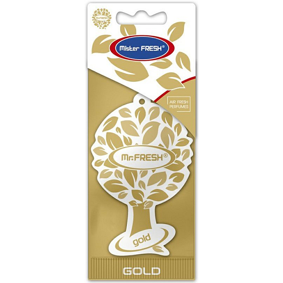 Mister Fresh Car Parfume Gold Lufterfrischer hängend 1 Stück