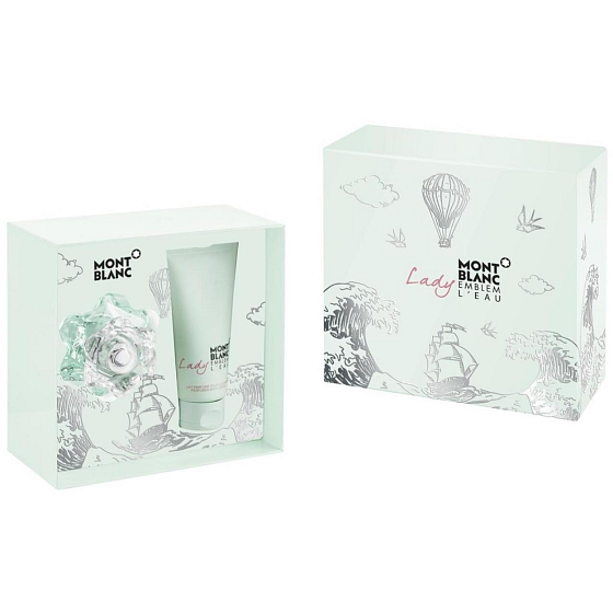Montblanc Lady Emblem L Eau Eau de Toilette für Damen 50 ml + Bodylotion für Damen 100 ml, Geschenkset
