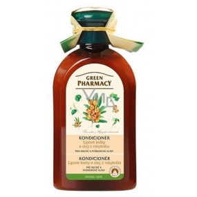 Green Pharmacy Lindenblüten- und Sanddornöl-Spülung für trockenes und strapaziertes Haar 300 ml