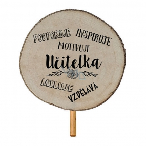 Bohemia Gifts Holzvertiefung mit Aufdruck - Für den Lehrer beträgt der Durchmesser des Rades 5 - 8 cm