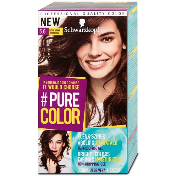 Schwarzkopf Pure Color Haarfarbe 5,0 Braun 60 ml