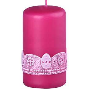 Emocio Ei Kerze Himbeere Zylinder 60 x 100 mm