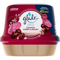Glade Lufterfrischer Gel für das Badezimmer Luscious Cherry & Peony, 180 g