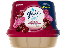 Glade Lufterfrischer Gel für das Badezimmer Luscious Cherry & Peony, 180 g