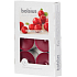 Bolsius Aromatic Wild Cranberry - Teelichter mit Duft nach Wild Cranberry 6 Stück, Brenndauer 4 Stunden