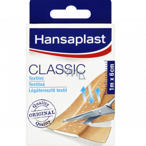 Hansaplast Classic stark klebendes Pflaster 1 mx 6 cm