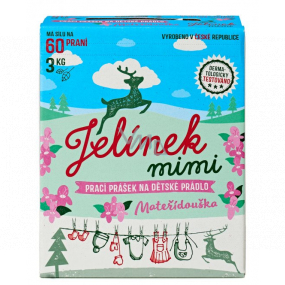 Jelen Jelinek Mimi Mutterkraut Waschpulver für Kinderwäsche Box 60 Dosen 3 kg