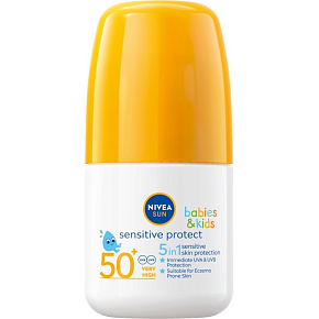 Nivea Sun Babies & Kids Sensitive Protect OF50 5in1 Sonnenschutzlotion in einer Kugel für Kinder 50 ml