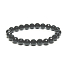 Onyx Facettenarmband elastischer Naturstein, Kugel 8 mm / 16-17 cm, Lebenskraftstein