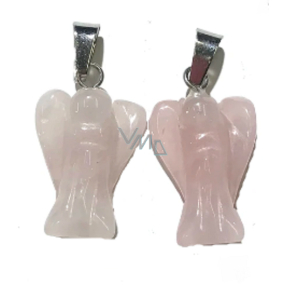 Rosie's Angel Schutzengel-Anhänger Naturstein, handgeschliffen 2 - 2,2 cm, Stein der Liebe Rosie's Angel Schutzengel-Anhänger Naturstein, handgeschliffen 2 - 2,2 cm, Stein der Liebe