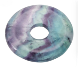 Fluorit Rainbow Donut Naturstein 30 mm, Stein der Genies