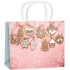 Geschenkpapiertüte 23 x 18 x 10 cm Weihnachtslebkuchen
