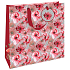 Nekupto Geschenkpapier Tasche 32,5 x 32,5 x 14 cm Mohnblumen