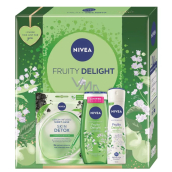 Nivea Fruity Delight Detox-Tuchmaske 1 Stück + Nivea Fruity Delight Duschgel 250 ml + Nivea Fruity Delight Antitranspirant Spray 150 ml, Kosmetikset