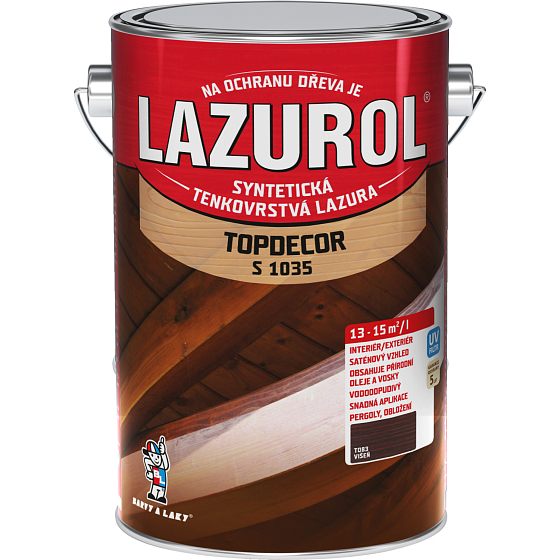 Lazurol Topdecor S1035 dünnschichtige Holzlasur T083 Süßkirsche, 4,5 l