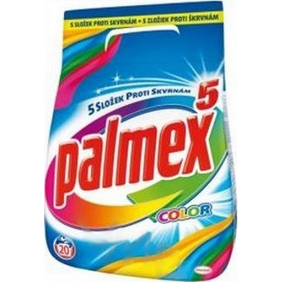 Palmex 5 Farbwaschpulver für farbige Wäsche 20 Dosen 1,4 kg