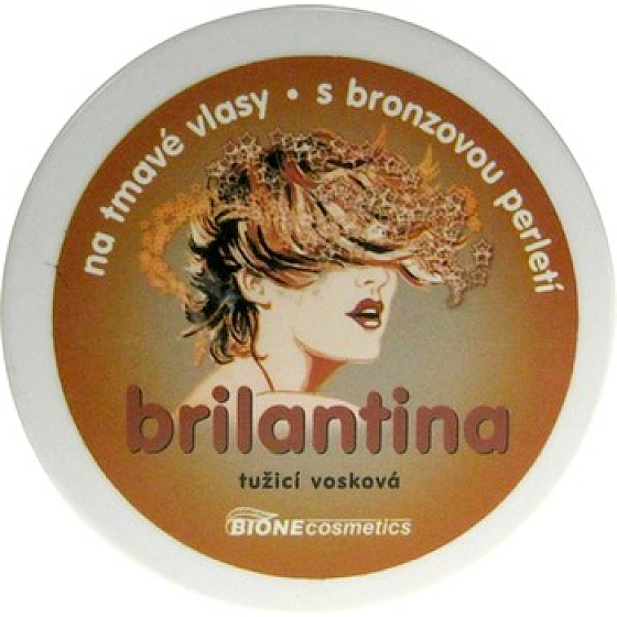 Bione Cosmetics Brilantina für dunkles Haar mit Bronze Perlmutt 60 ml