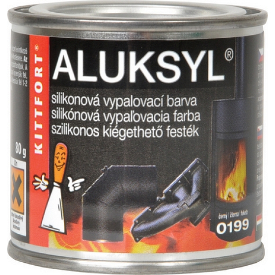 Aluksyl Silikonfarbe zum Einbrennen Schwarz 0199 80 g