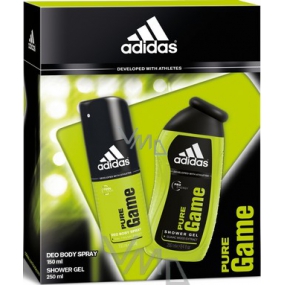 Adidas Pure Game Duschgel 250 ml + Deodorant Spray 150 ml, Kosmetikset für Männer
