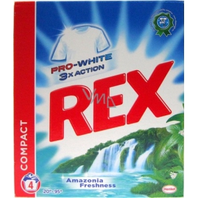 Rex Pro-White 3x Action Amazonia Frische Waschpulver 4 Dosen à 400 g