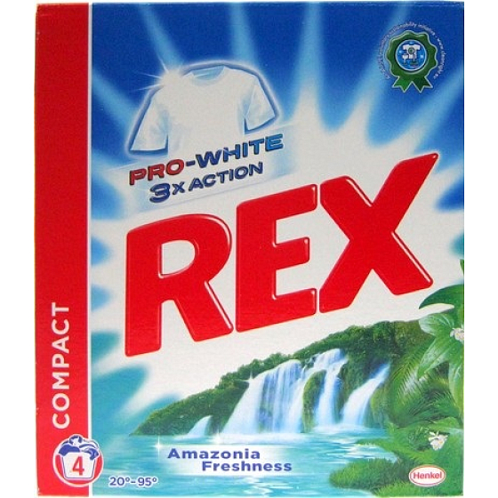 Rex Pro-White 3x Action Amazonia Frische Waschpulver 4 Dosen à 400 g