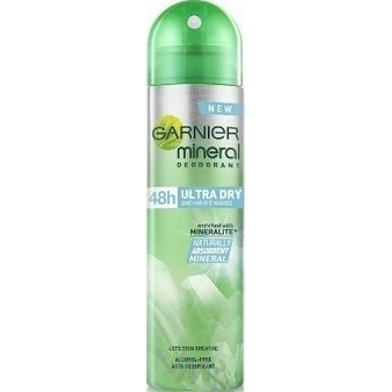 Garnier Mineral Ultra Dry Unsichtbare Anti-White Marks Deodorant Spray für Frauen 150 ml