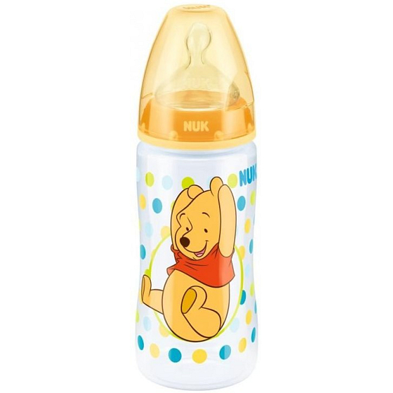 Nuk Disney First Choic Flasche Plastik Stillen 300ml Silikon Schnuller 0-6 Monate