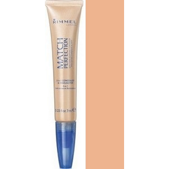 Rimmel London Match Perfection 2in1 Concealer und Aufheller 030 Classic 7 ml