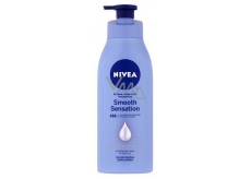 Nivea Smooth Sensation cremige Körperlotion für trockene Haut mit einer 400 ml Pumpe