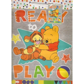 Ditipo Geschenk Papiertüte 26,4 x 12 x 32,4 cm Disney Winnie the Pooh, spielbereit