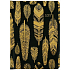 Albi Diary 2019 week Schwarz mit goldenen Federn 12,5 cm x 17 cm x 1,1 cm