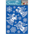 Aufkleber Engel mit Schneeeffekt 35 x 27,5 cm