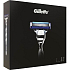 Gillette Mach3 Turbo Rasierer + Ersatzkopf 2 Stück + Rasiergel 75 ml + Reiseetui, Kosmetikset, für Herren