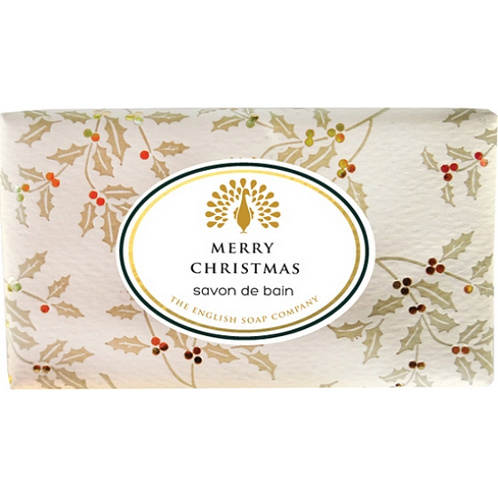 English Soap Frohe Weihnachten Naturseife mit Sheabutter 200 g