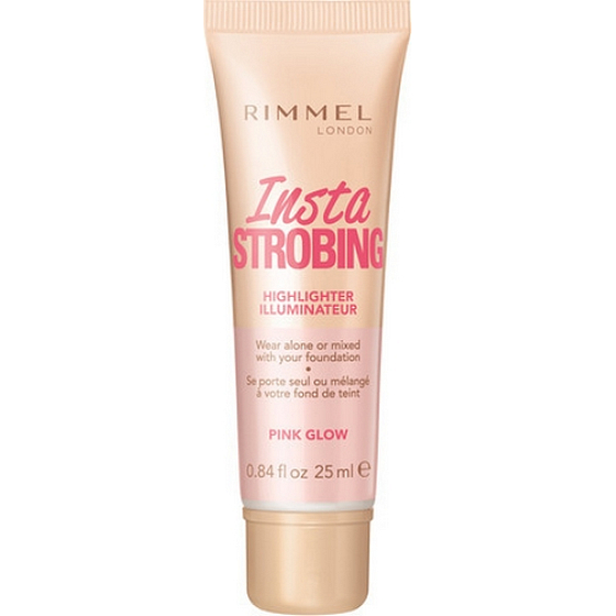 Rimmel London Insta Strobing Highlighter Flüssiger Aufheller 001 Pink Glow 25 ml
