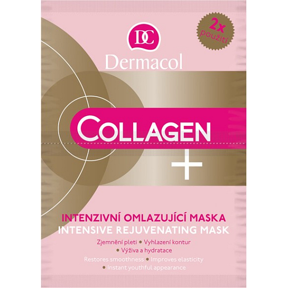 Dermacol Collagen Plus Intensive Verjüngung Intensive Verjüngende Gesichtsmaske 2 x 8 ml