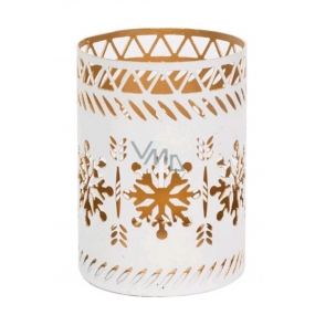 WoodWick White Snowflake Kerzenhalter für zierliche Kerzen, 68 x 95 mm
