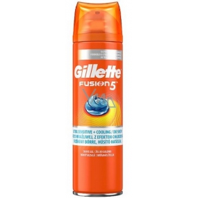 Gillette Fusion5 Ultra Sensitive Moisturizing Rasiergel, für Männer 200 ml