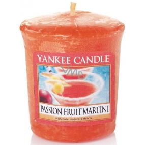 Yankee Candle Passionsfrucht Martini - Tropischer Cocktail mit Martini-Votivkerze 49 g