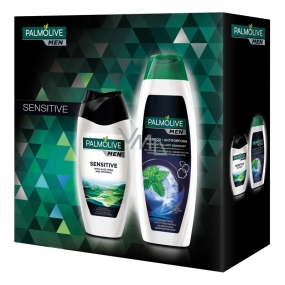 Palmolive Men Sensitive Duschgel für Männer 250 ml + Palmolive Men Belebendes Shampoo 350 ml, Kosmetikset