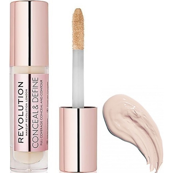 Makeup Revolution Conceal & Define Concealer Flüssigkorrektor C3 3,4 ml