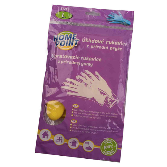 Home Point Wildleder Reinigungsgummihandschuhe aus Naturkautschuk L.